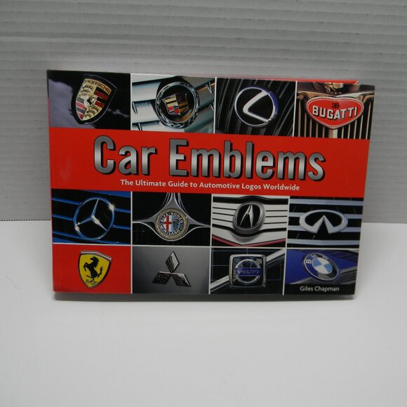 Car Emblems Giles Chapman Photo Book Decorative Man Cave EUC - Picture 1 of 5